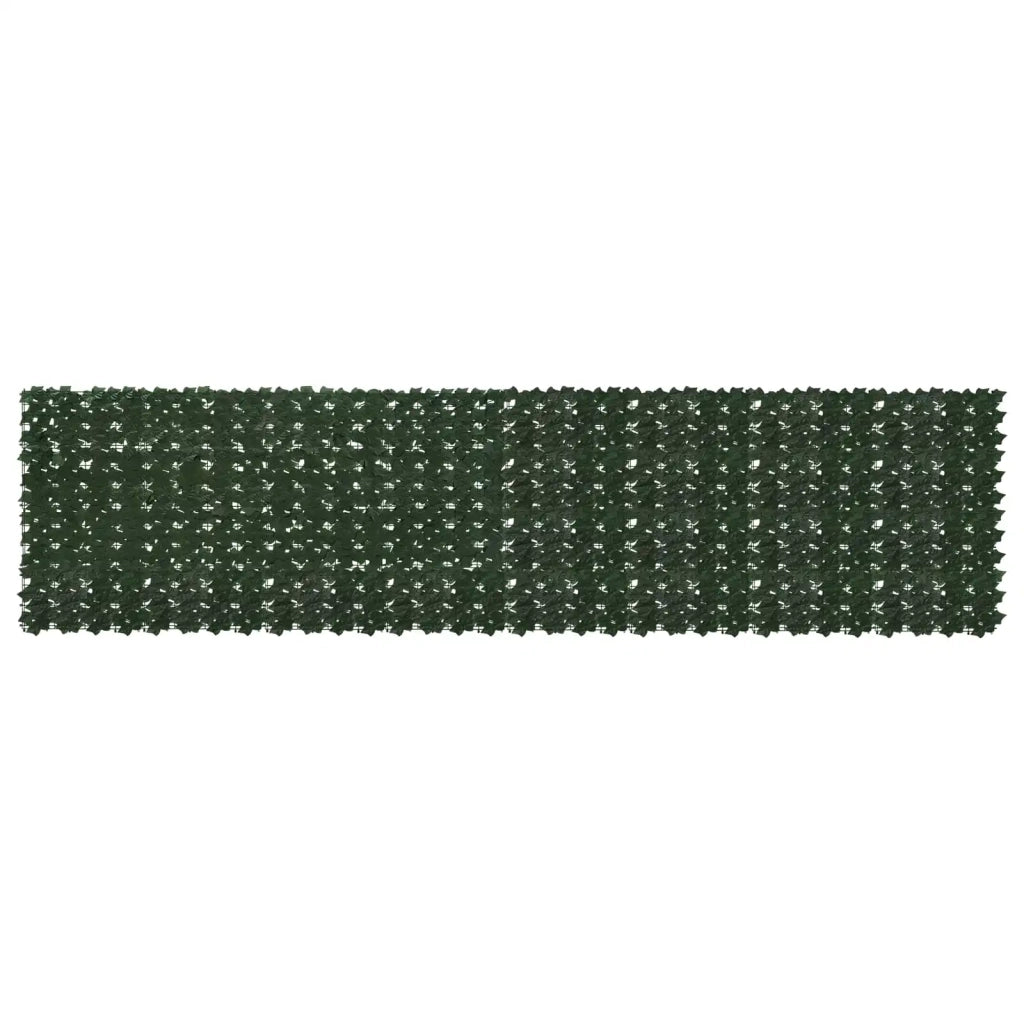 Schermo per balcone con foglie Verde Scuro 400 x 100 cm
