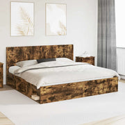 Testiera Letto Rovere Fumo Legno ingegnerizzato 889550