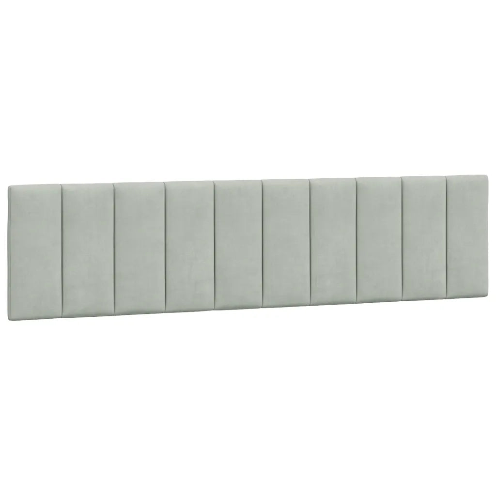 Giroletto con Luci LED Grigio Chiaro 200x200 cm in Velluto