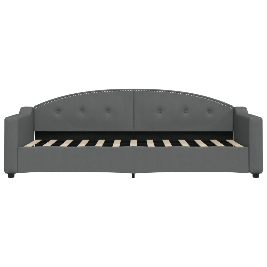 Divano Letto Estraibile Cassetti-Sofa Letto-Daybed Grigio Scuro 80x200cm Tessuto 319986