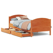 Letto singolo | Letto per adulti | Letto senza Materasso Marrone Cera 90x190 cm in Legno di Pino
