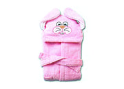 Accappatoio Per Bambini Con Cappuccio Modello Coniglio Rosa - 5-6anni - Rosa