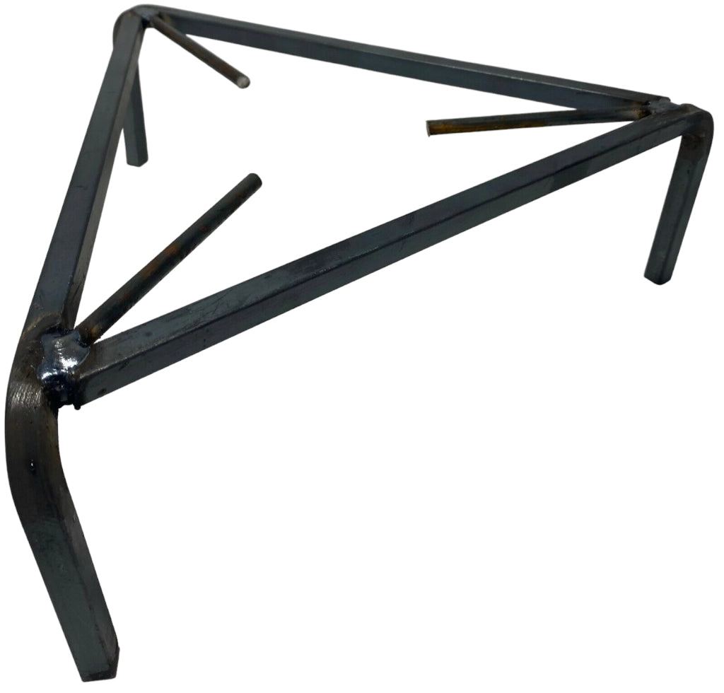 TREPPIEDE TRIANGOLARE CAMINO FUOCO BARBECUE GRIGLIA CM 18X18X18 H. 8 CM
