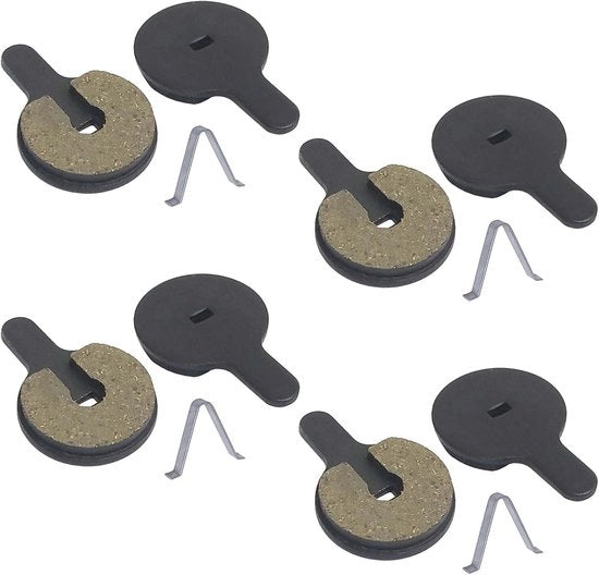 Blocco di freno a schiappa 4mm di spessore - Freni Shimano/SRAM/AVID/Hayes - Materiale resistente a metà metallo/ resina - Freni anteriori o posteriori - 4 pezzi - Facile da installare