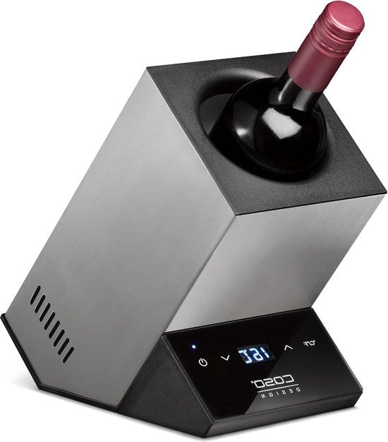 Frigorifero a Vinho per 5 Bottiglie in Acciaio Inossidabile 5CASOD611G - Capacità 5 Bottiglie