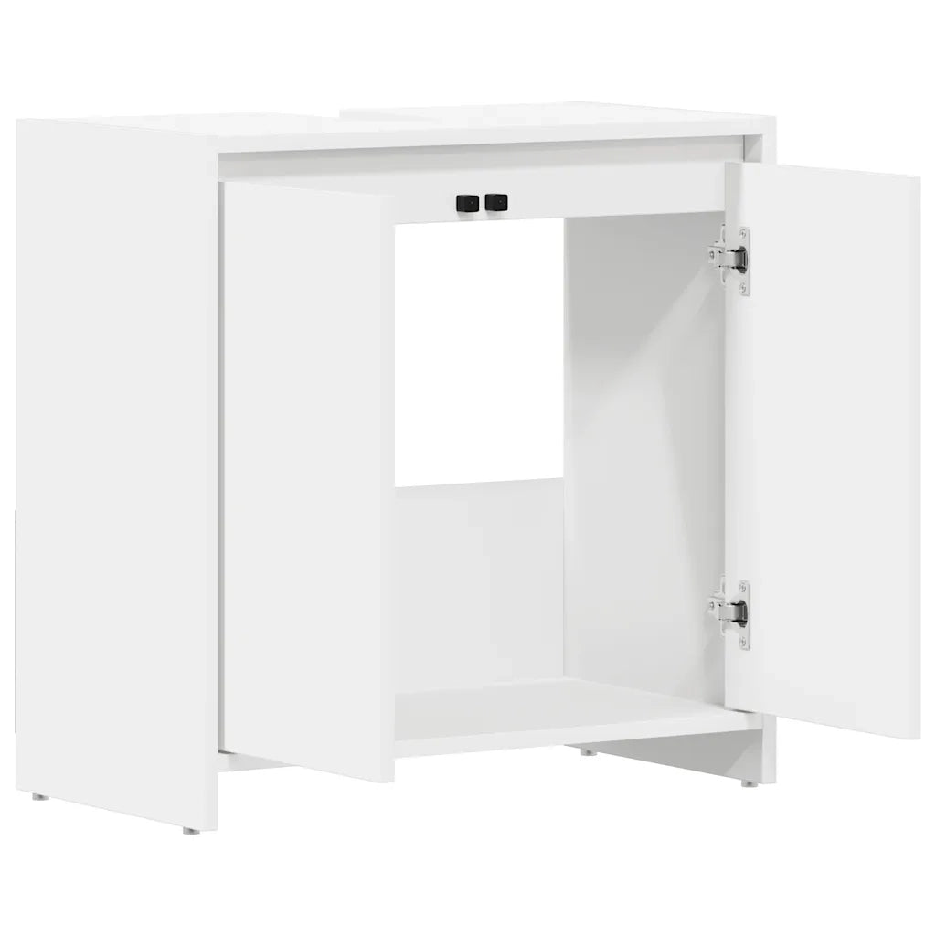 Armadio da Bagno Bianco 60x33x61 cm in Truciolato cod mxl 11875