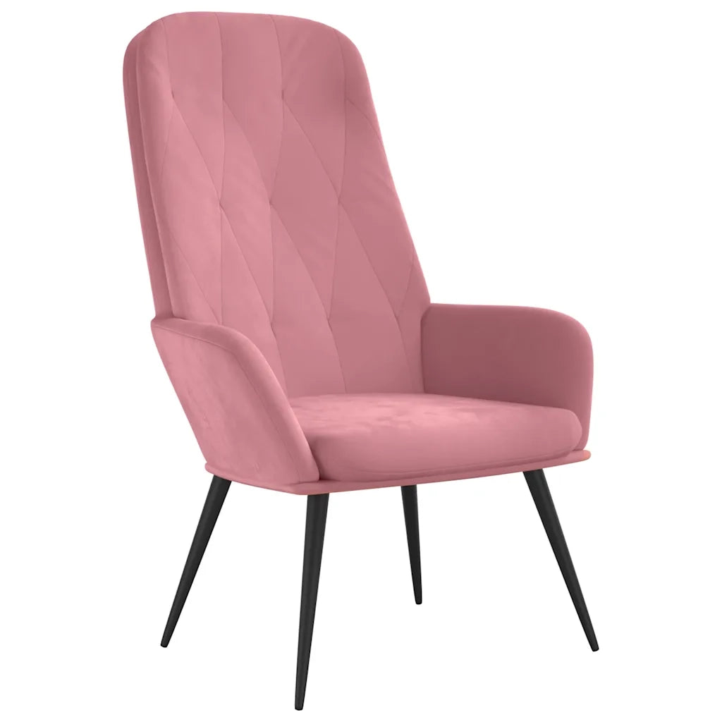 Sedia Relax Rosa in Velluto cod mxl 15435