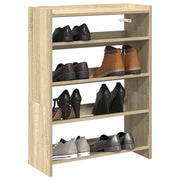vidaXL Scarpiera Rovere Sonoma 60x25x81 cm in Legno Multistrato