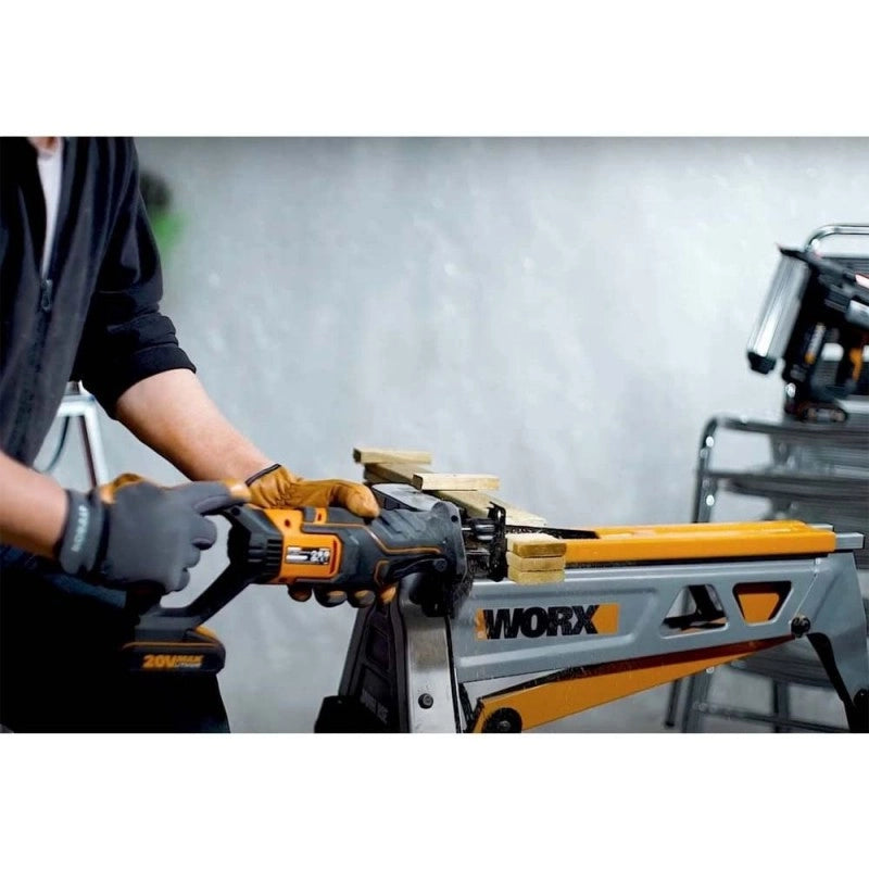 Sega a gattuccio WX500.9 20 Volt corpo macchina per taglio legno e metallo - Worx