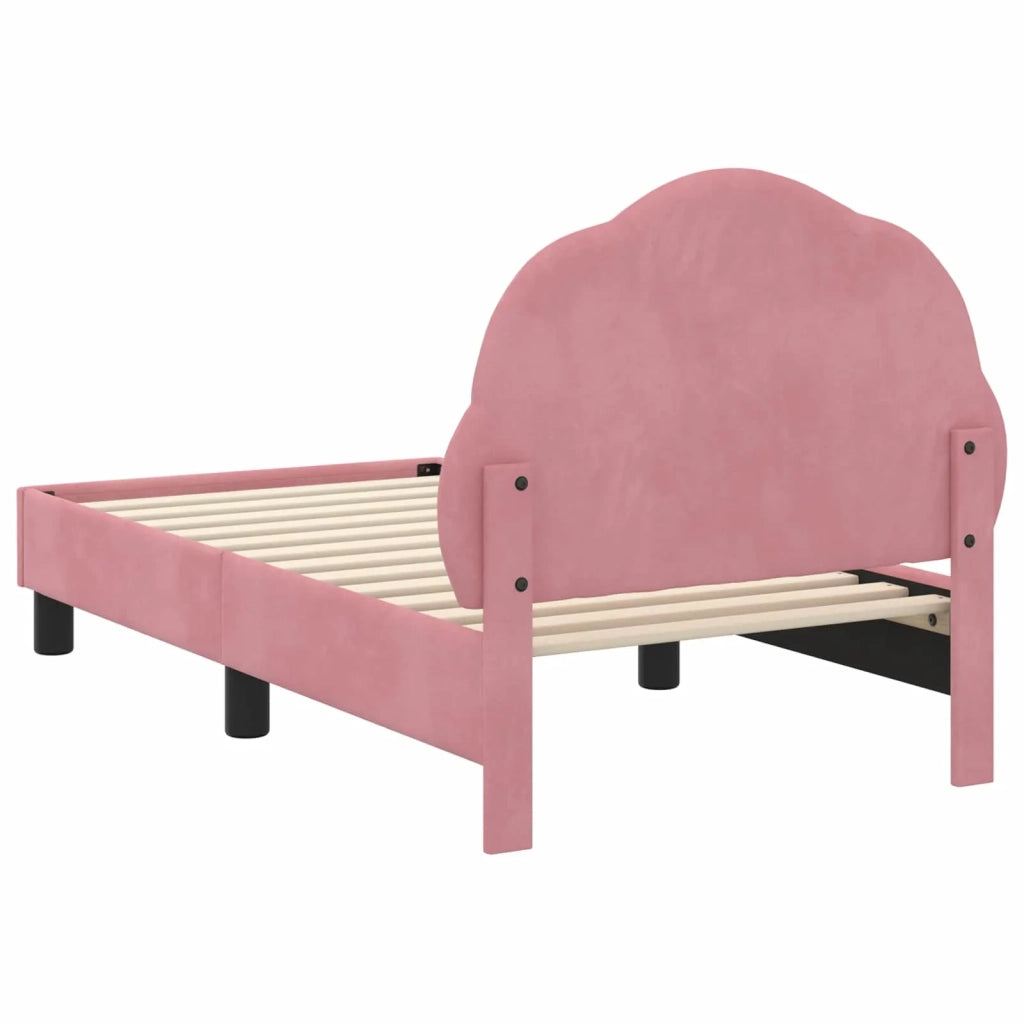 Struttura letto per bambini con testata Rosa 70 x 140 cm