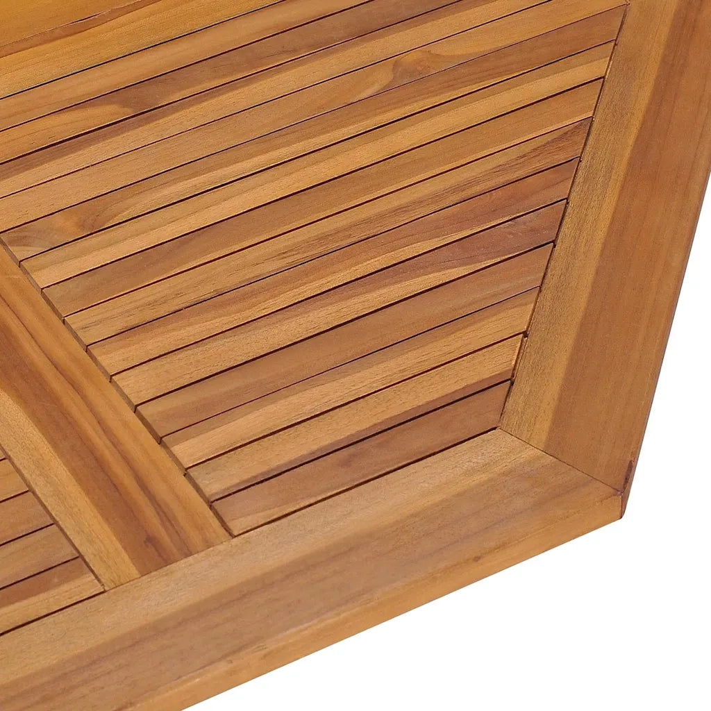 Set da Pranzo Pieghevole per Esterni 5pz Legno Massello di Teak 3096573