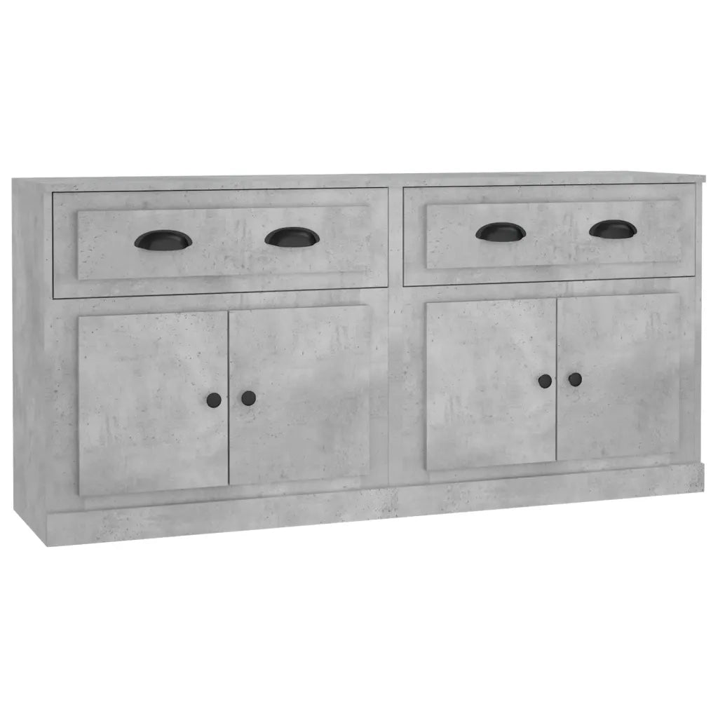 Credenze 2 pz Grigio Cemento in Legno Multistratocod mxl 125492