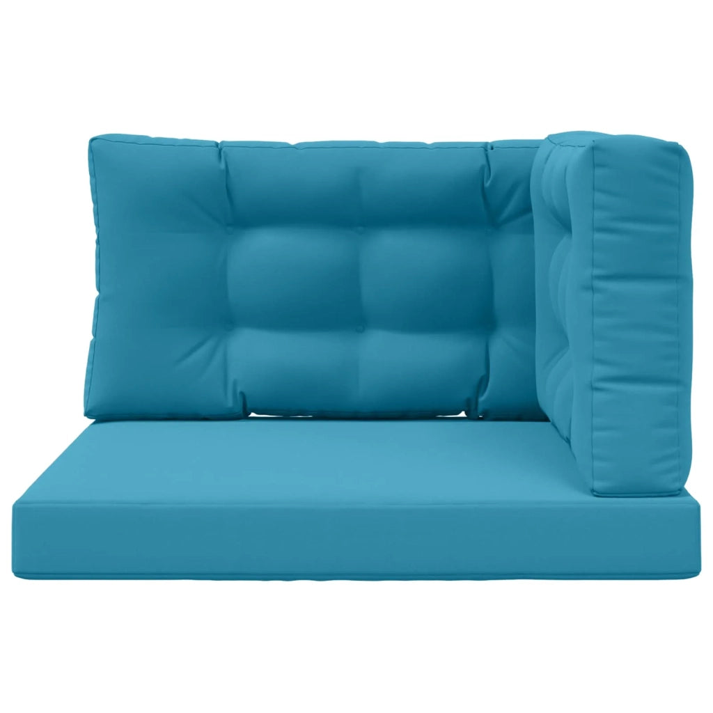 Cuscino per divano da esterno 3 pcs Blu Reale Poliestere 900890