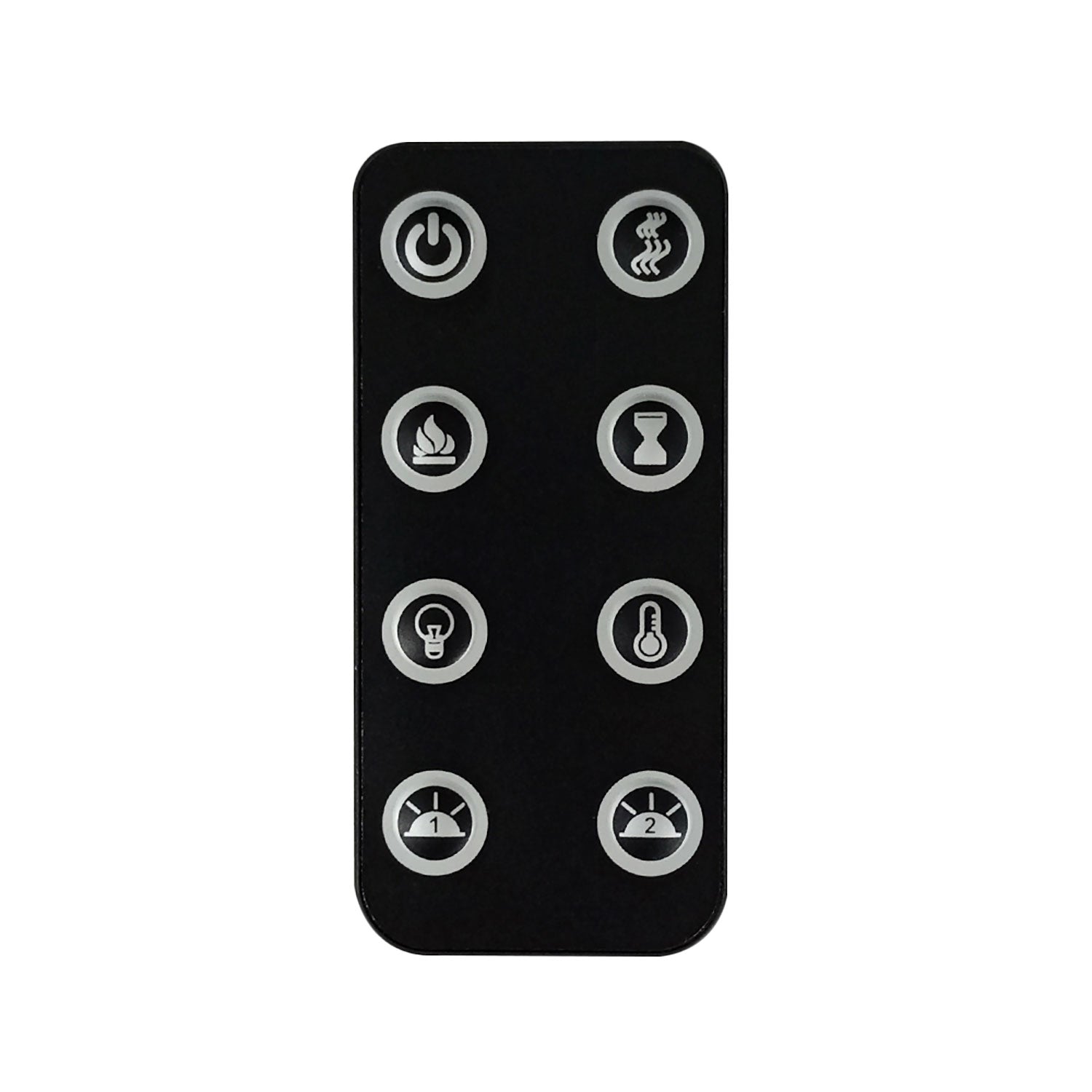 Camino Elettrico da Parete o Incasso Alaro Plus 127x18x52 cm Effetto Fiamma Telecomando in MDF Nero