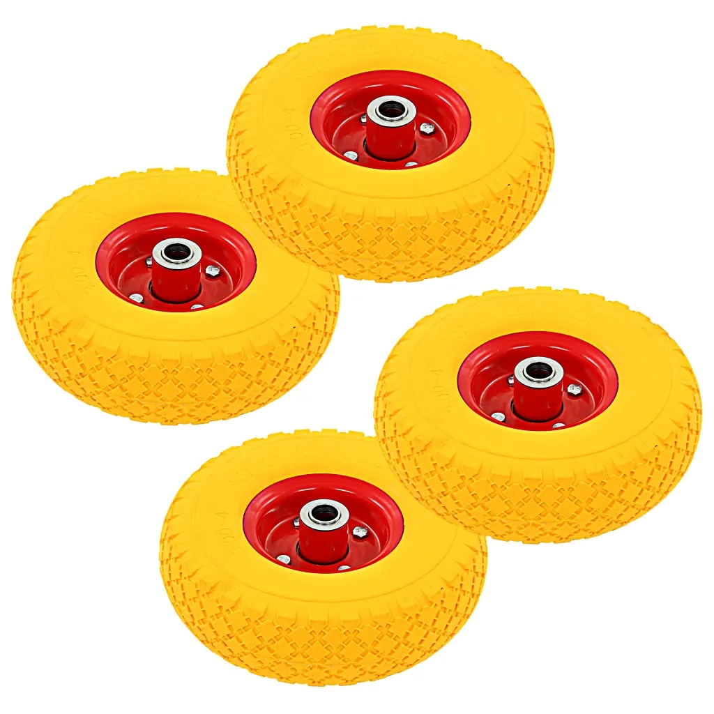 Ruote Carrello a Mano 4 pz Gomma 3.00-4 (245x82)cod mxl 129177