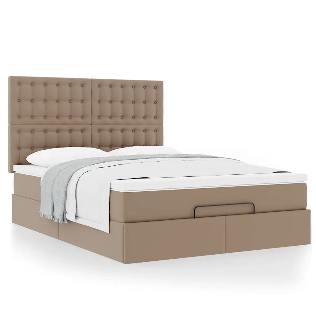 Struttura Letto Pouf con Materasso 140x200 cm Similpelle 3313010