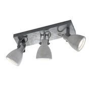 Faretto soffitto barra Concrete grigio Trio 3xGU10