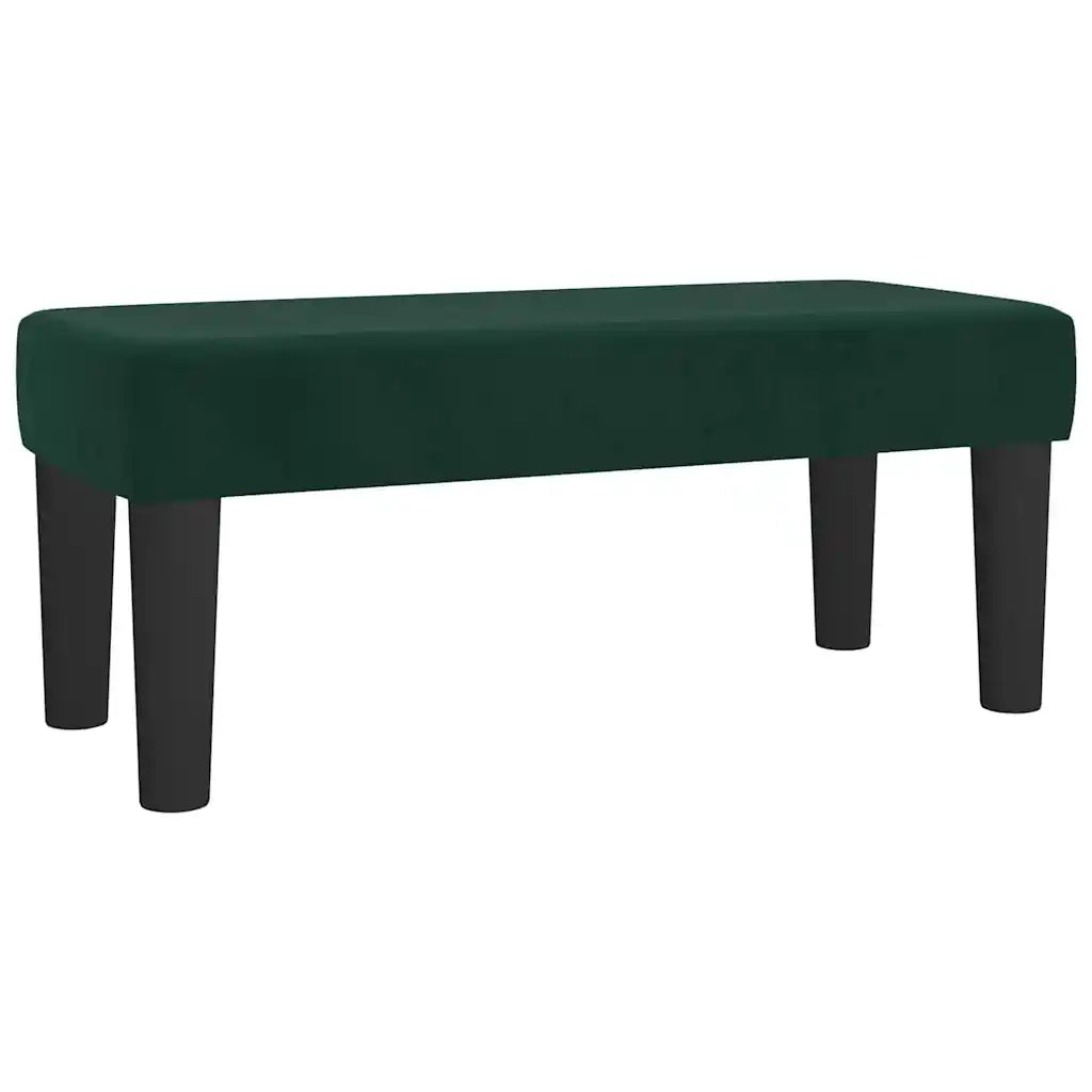 Giroletto a Molle con Materasso Verde Scuro 80x200 cm Velluto