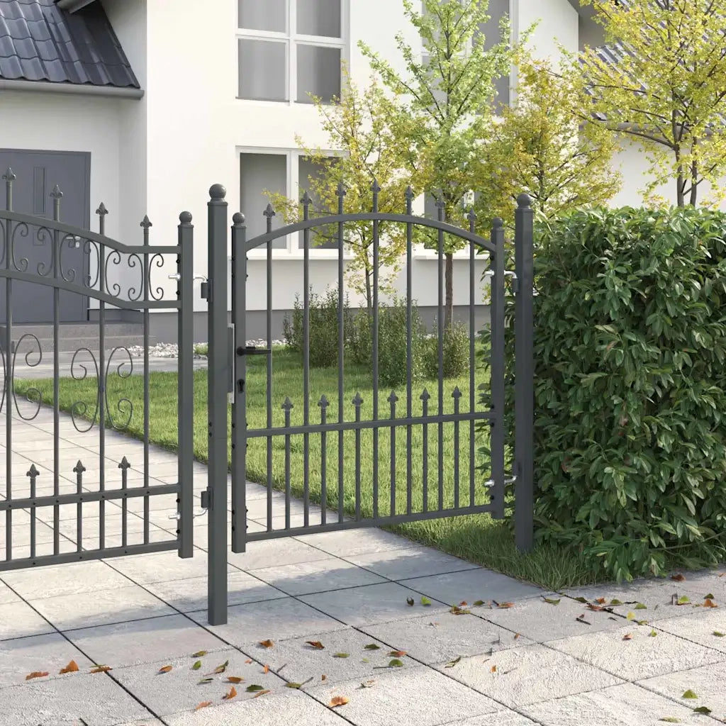 Cancello della recinzione con punte EMMEN 100 x 100 cm CFW7683699