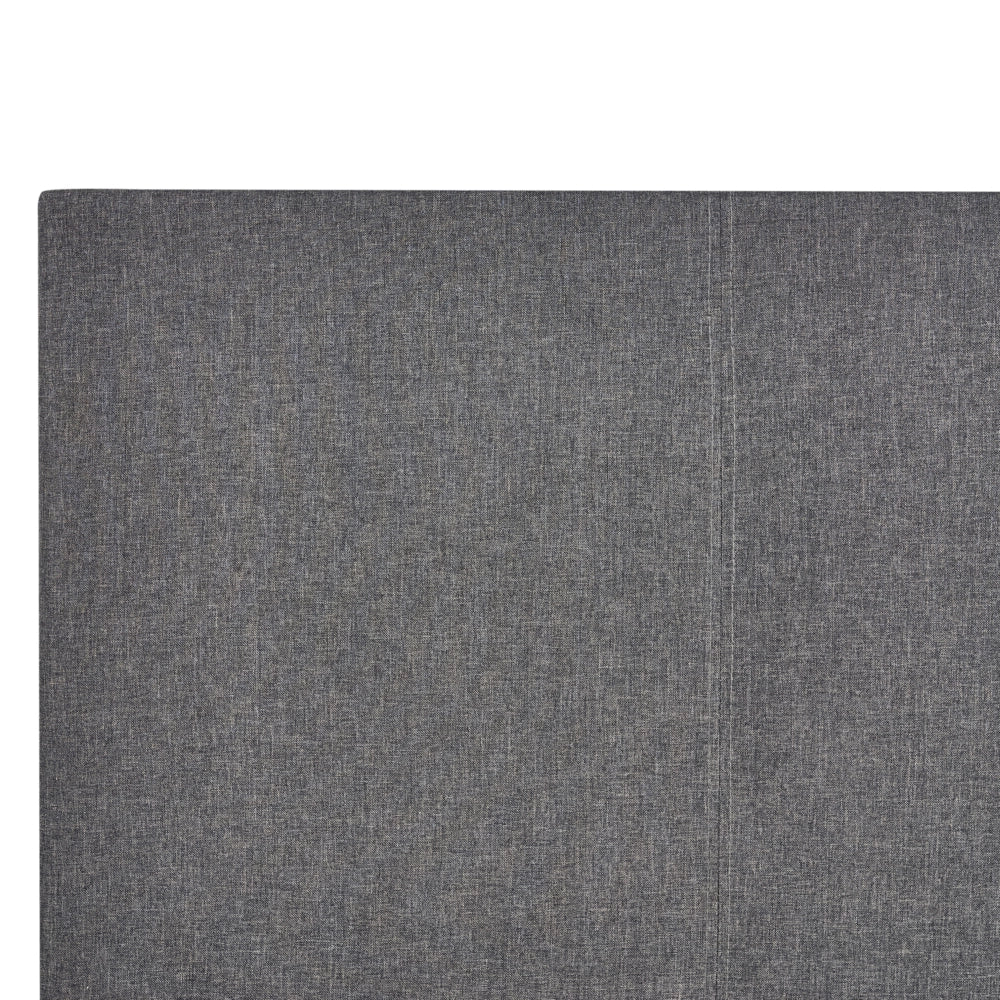 Letto con testiera piccola 120 x 200 cm in tessuto grigio design moderno