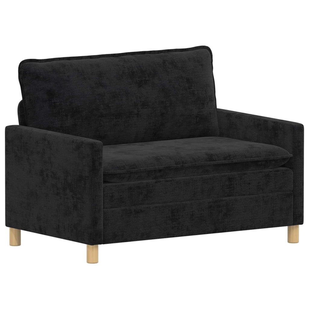 Divano Nero 126 x 81 x 87,5 cm Poliestere