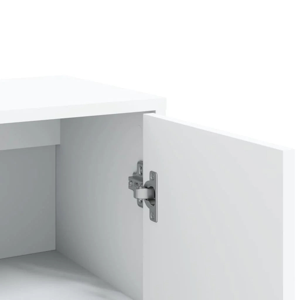 Buffet credenza cassettiera mobiletto mobile contenitore organizer per cucina soggiorno salotto 60 x 31 x 84 cm legno ingegnerizzato bianco 02_0030345