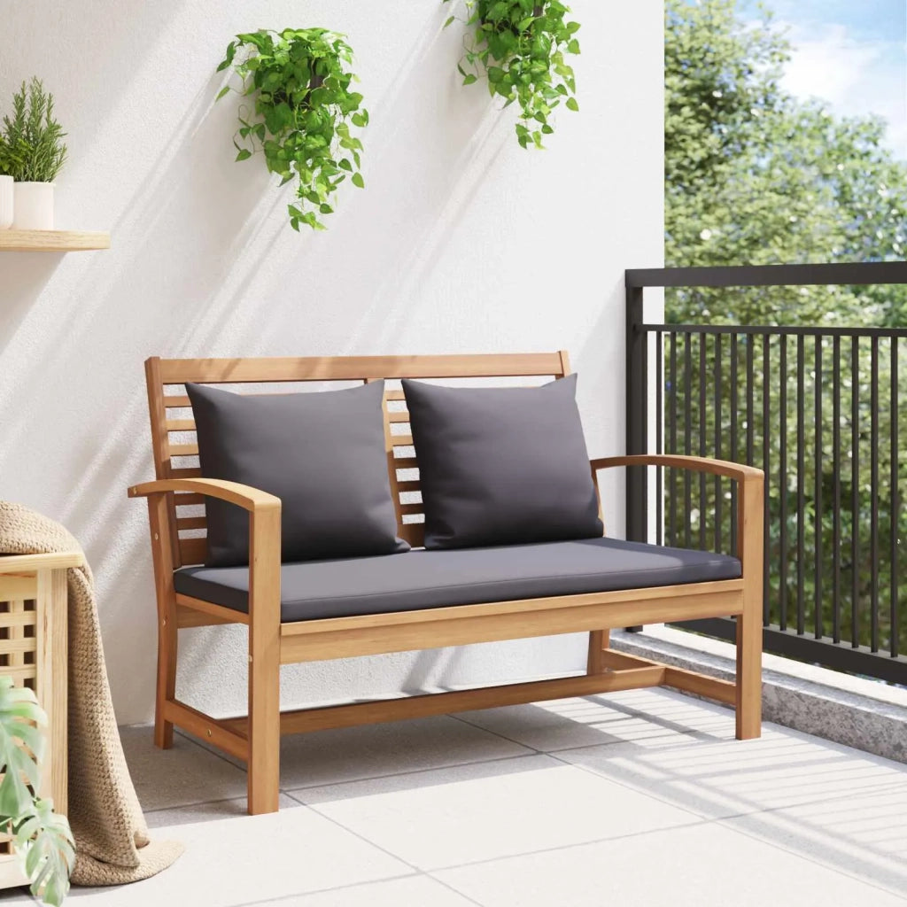 Salotto da Giardino-Set Panchina e Tavolo da Giardino con Cuscini 2 Pezzo 788376