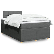 Giroletto a Molle con Materasso Grigio Scuro 120x200 cm Tessuto 3289724