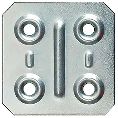 GIUNZIONE 4 FORI DRITTA 8/57 - ZINCATA S.MM 1,0 CF=PZ 200 CM 4,0X4,0- 1 confezioni