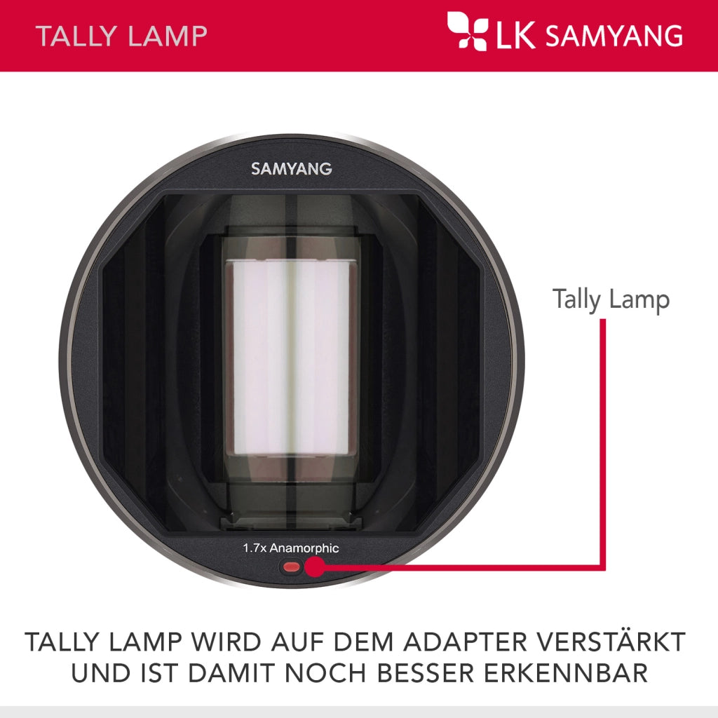 Adattatore anamorfico per la serie V-AF con fattore di compressione 1.7X, per obiettivi anamorfici con velocità T1.9, compatibile con 5 obiettivi