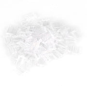 Accessori occhiali in plastica - 100 pezzi - Compressioni senza bordo - Anti-val/Anti-druk - Duraturo/Pratico - Dimensioni 1,4/1,5/1,6 x 0,8 x 7,0 mm - Compressioni occhiali