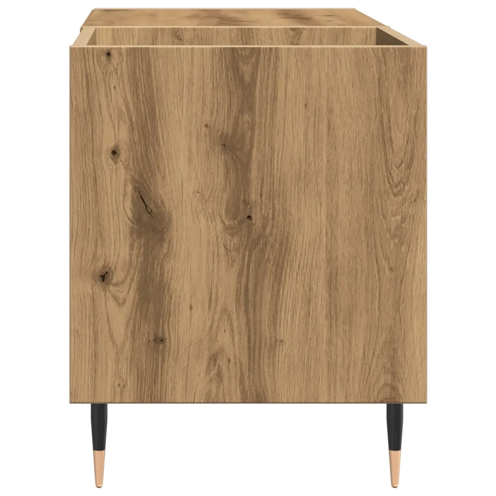 Mobile Porta Dischi Rovere Artigianale 84,5x38x48cm Multistrato 857241