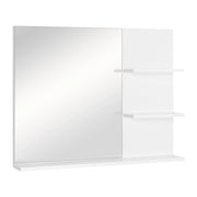 Specchio con Ripiani per Bagno ¨C Zephmum ¨C Bianco 60x48x10 cm