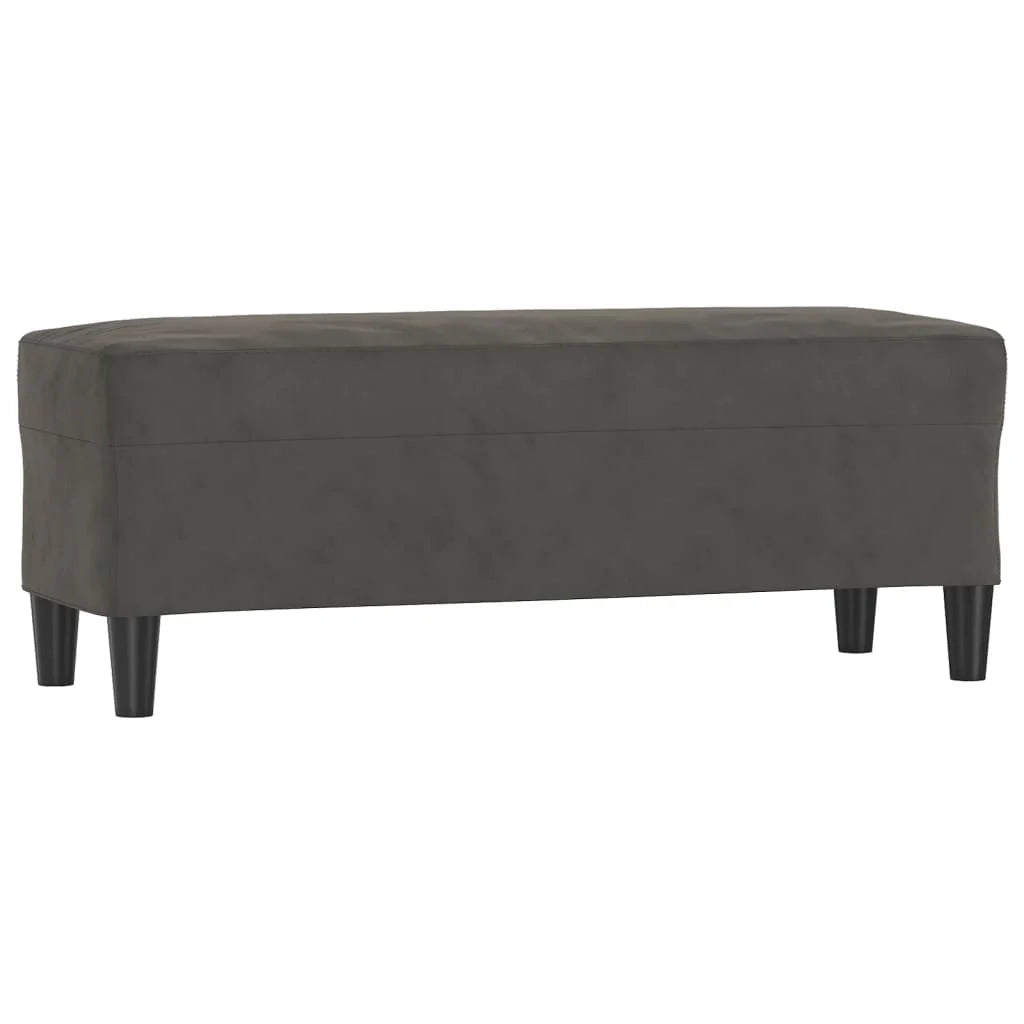 Panca 100 x 35 x 41 cm velluto grigio scuro 02_0010492