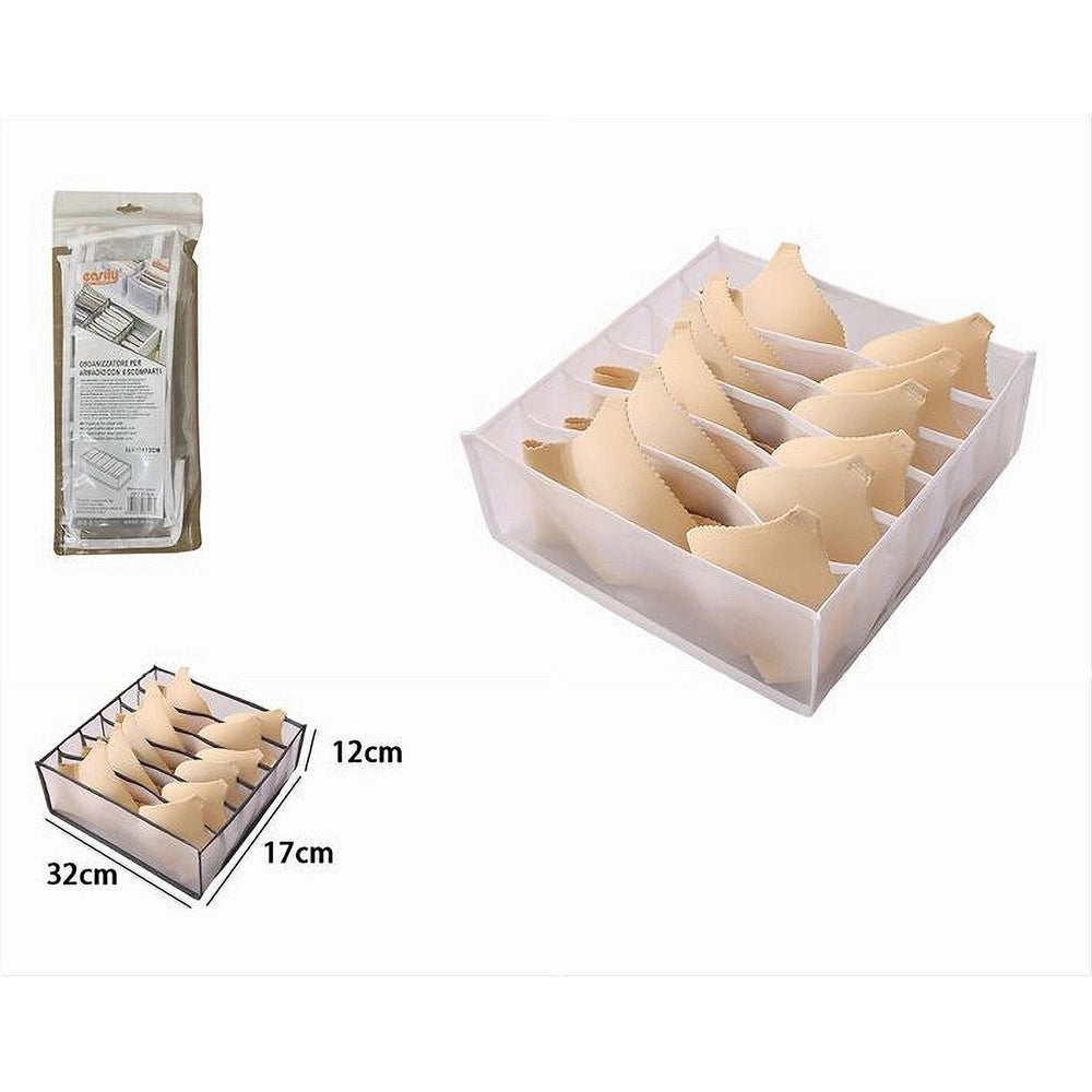 Trade Shop - Organizer Organizzatore Per Armadi Cassetti Mobile Pieghevole 6 Scomparti 87406 -