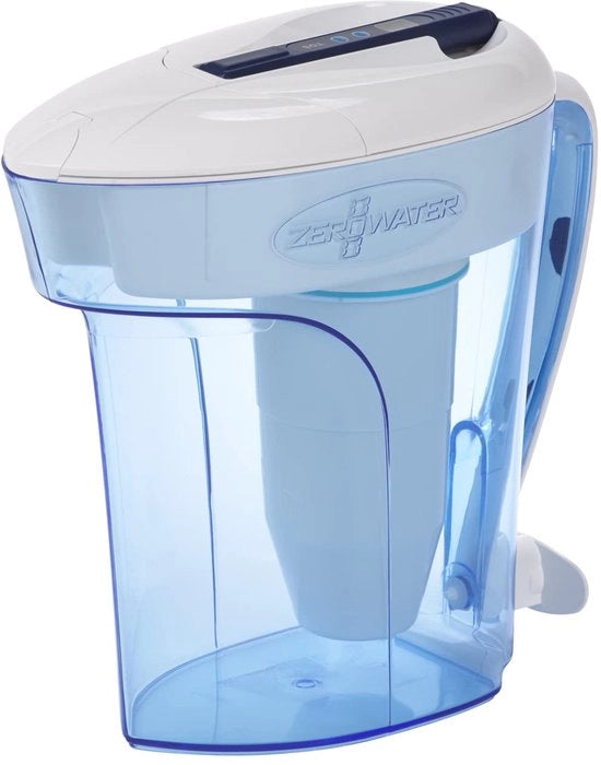 Filtro per acqua 12 tazze con 5 fasi di filtrazione e rilevatore di qualità dell'acqua - 2,8 litri