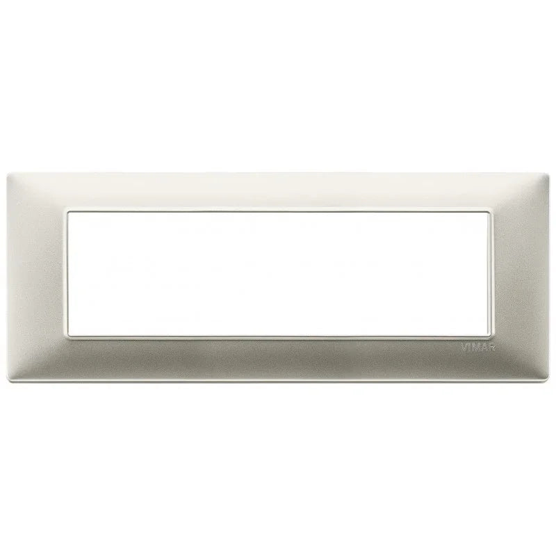 Vimar Plana placca 7 moduli colore nichel opaco 14657.21