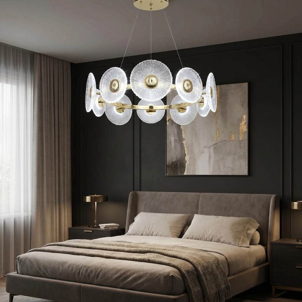 Lampada A Sospensione Da Soffitto Swe071-cp 60cm Gold
