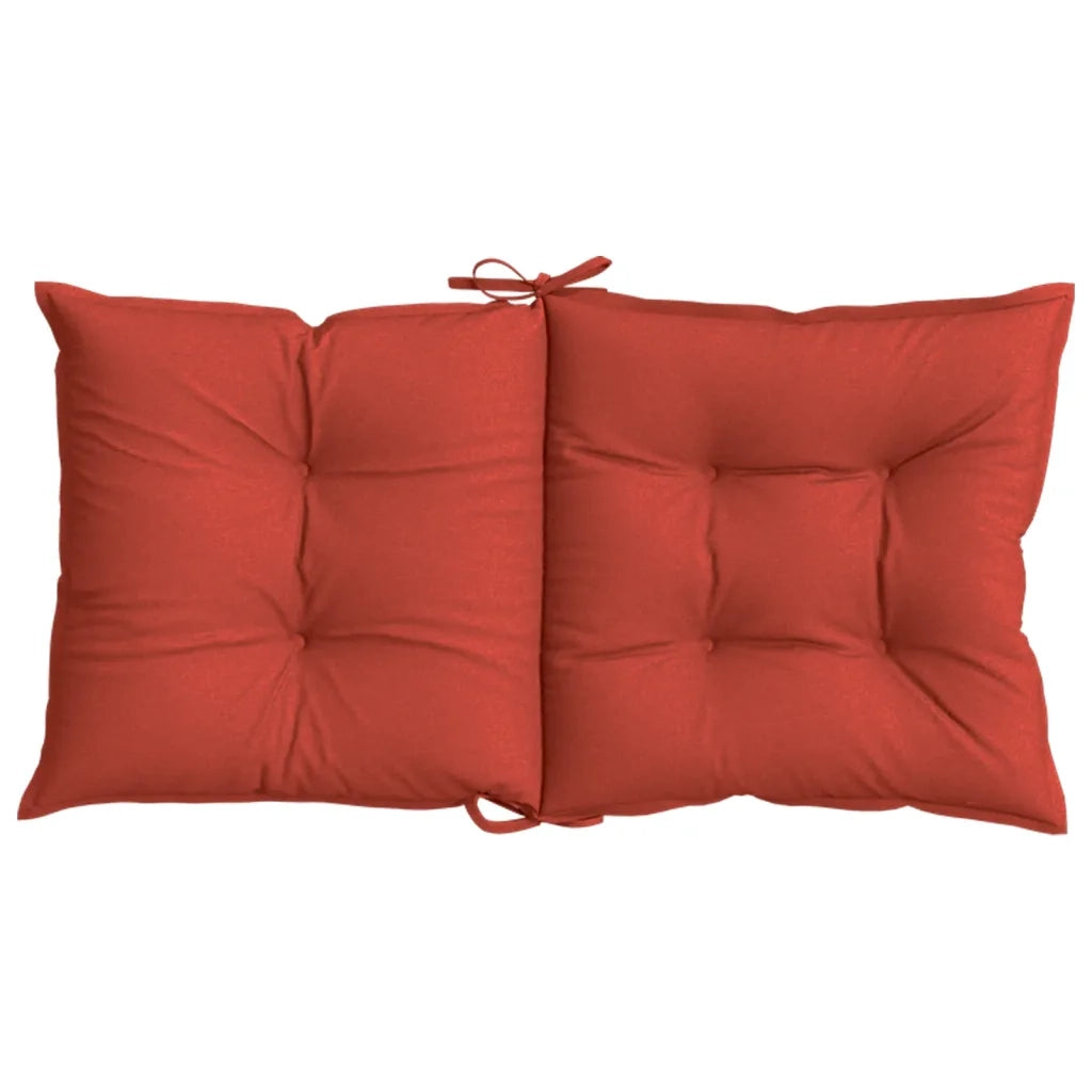 vidaXL Cuscini Sedia Schiena Bassa 6 pz Rosso Mélange 100x50x7 Tessuto