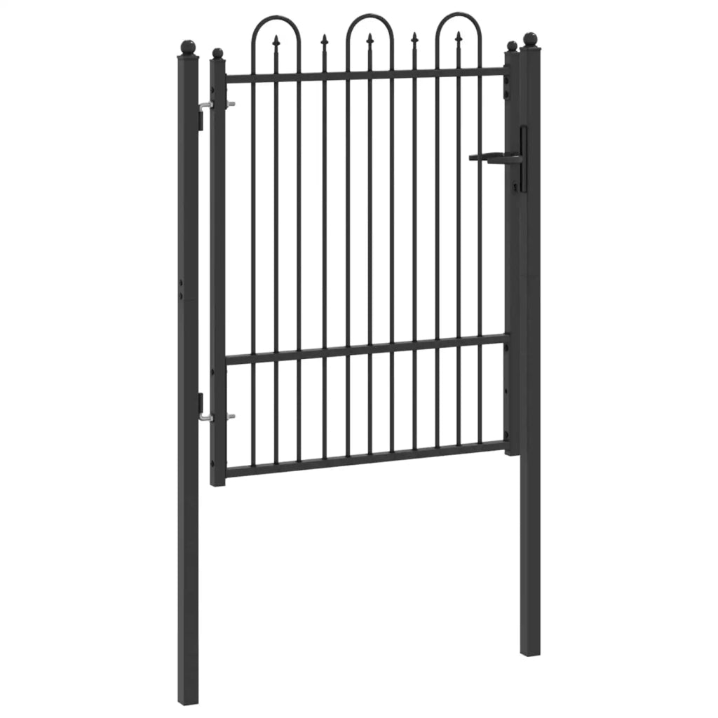 Cancello per recinzione HORST 100 x 125 cm Metallo Nero 42034055
