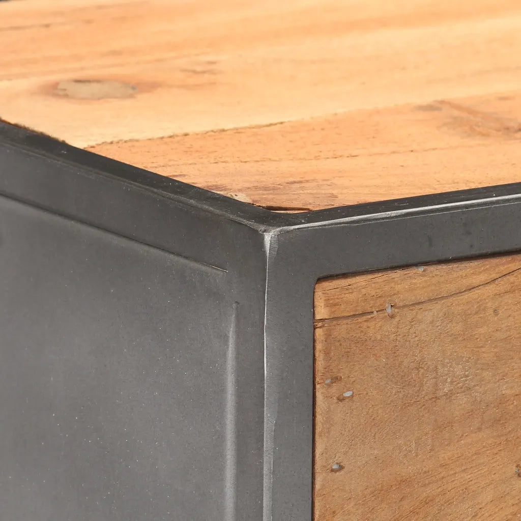 Cassettiera 45x30x100 cm in Legno Massello di Recupero cod mxl 69675