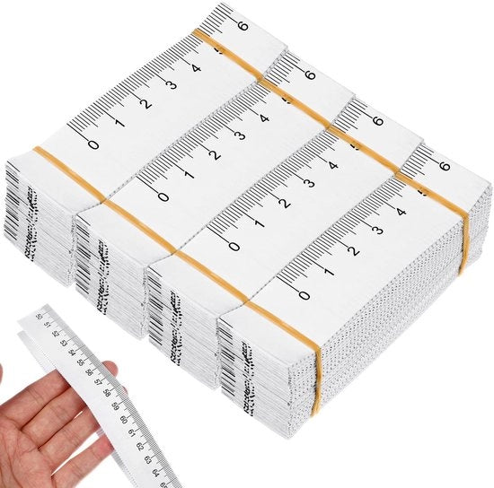 Meetlinto per Misurazione Circonferenza - 100 Unità - Strumenti di Misura Leggeri - Omtrekmeter - Disegno Portatile - Facile da Leggere