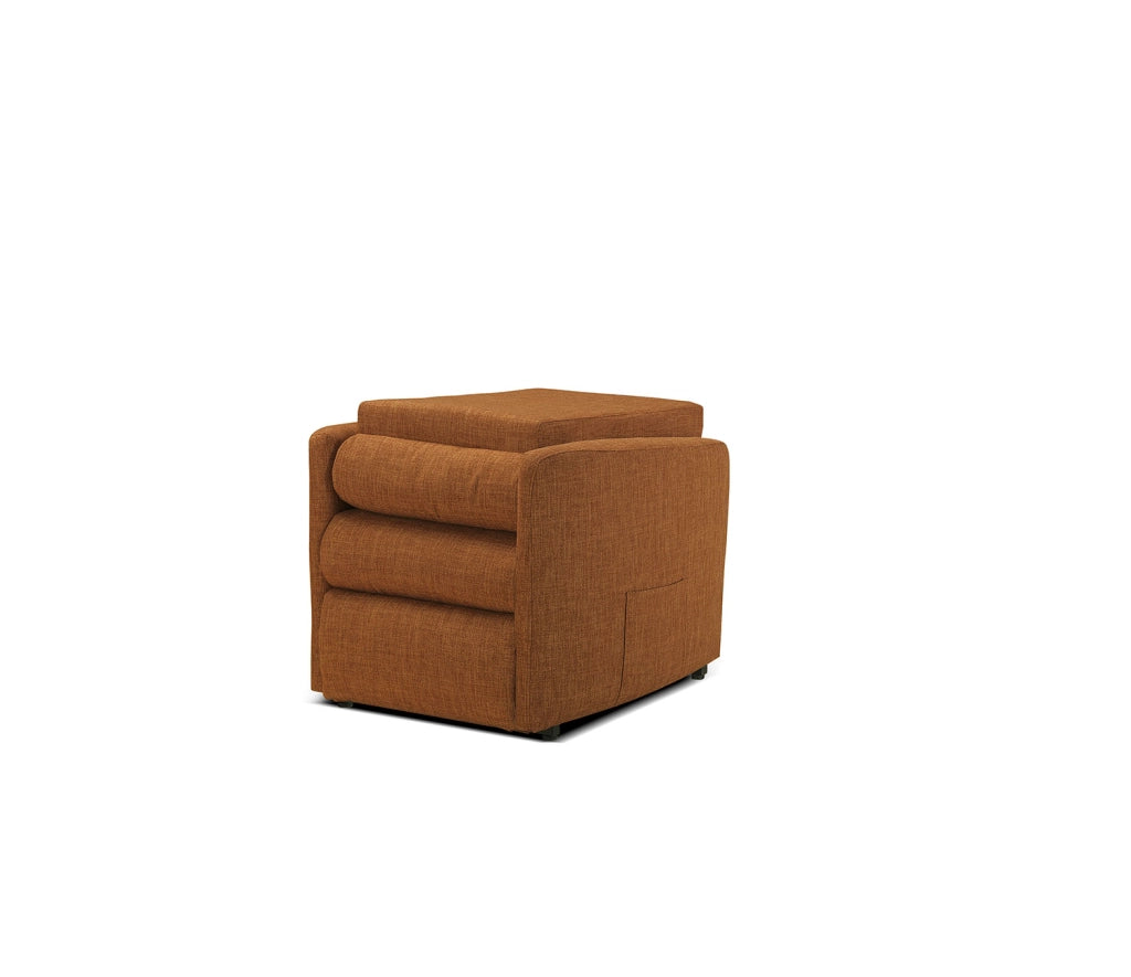 Poltrona Alzapersona 72x80-175x111 cm con Bracciolo Fisso Dispositivo Medico 1 in Poliestere Nosteo Lenny 641 Marrone