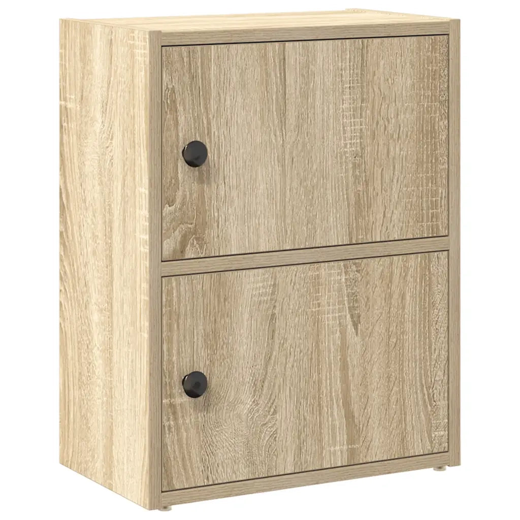 Libreria-Scaffale per Libri-Mobile di Stoccaggio Rovere Sonoma 40x24x52 cm in Legno Multistrato