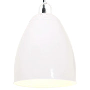 Lampada a Sospensione Industriale 25 W Bianca Rotonda 32 cm E27 cod mxl 70533