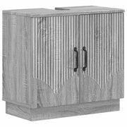 Armadio per Lavabo da Bagno HOORN Sonoma grigio 897231
