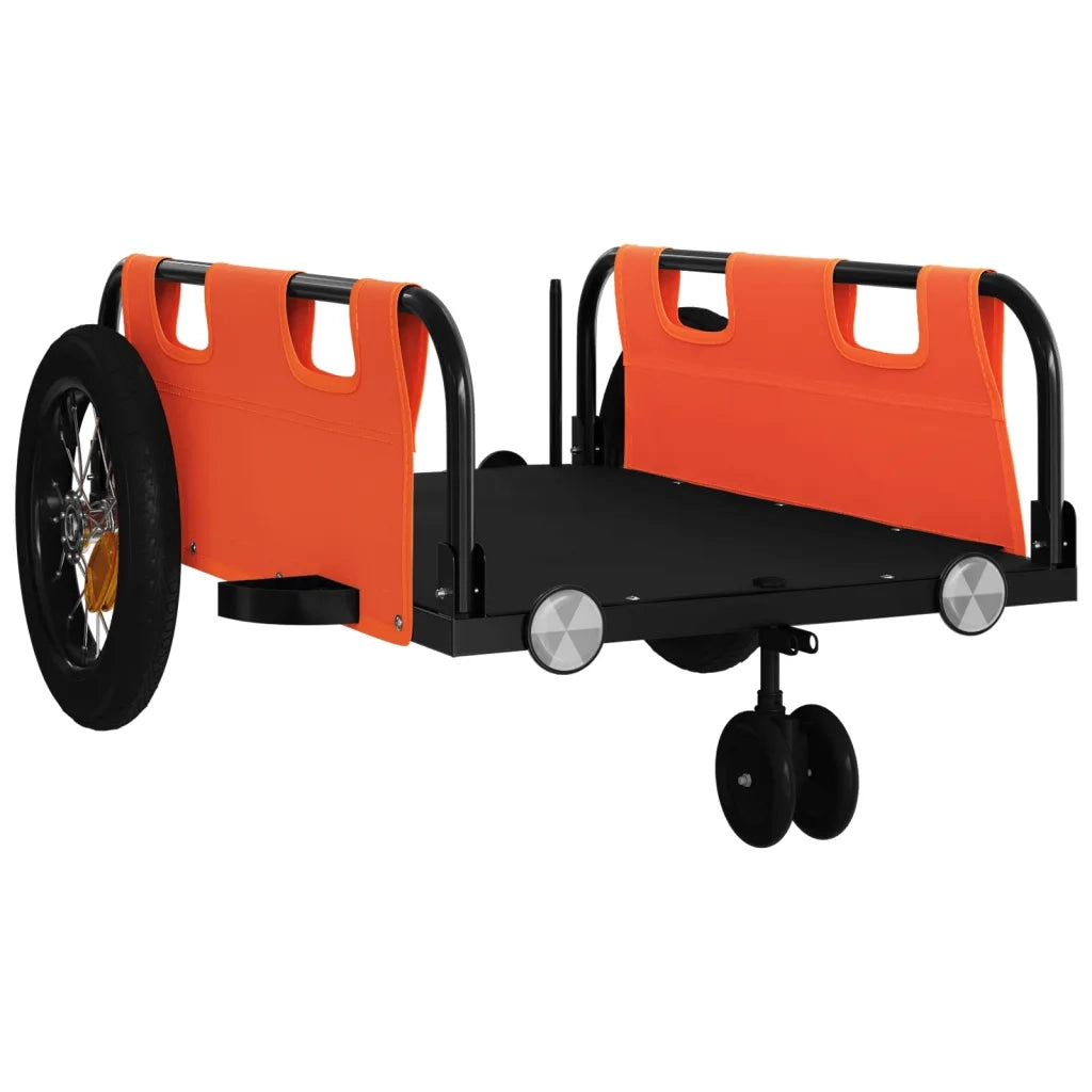 Rimorchio da Bici Arancione e Grigio Oxford e Ferro 94180