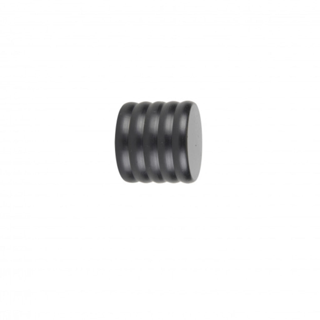 Finale bastone per tenda nero 22mm 2 Pz