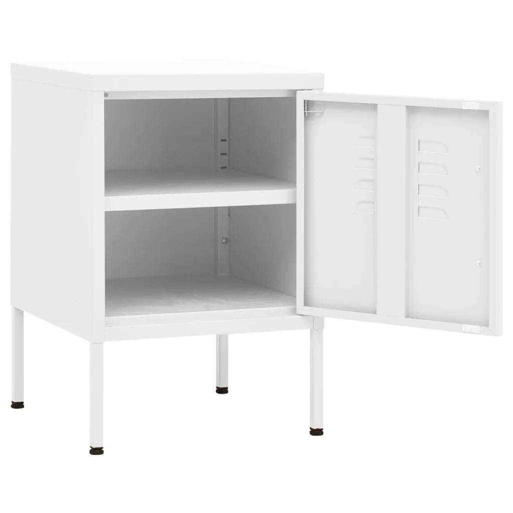 Comodini 2 pz Bianchi 35x35x51 cm in Acciaio cod mxl 58422