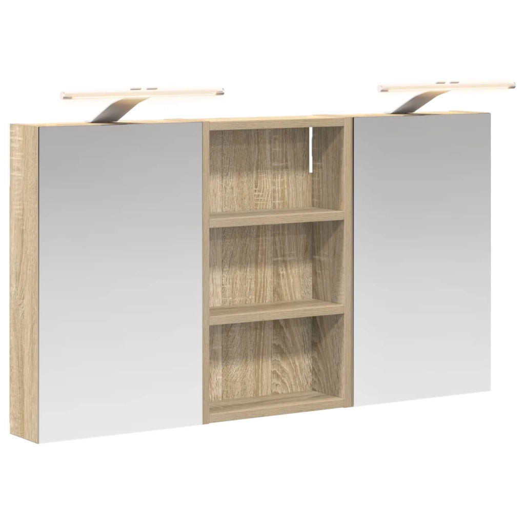 Set di Armadi da Bagno con lo scaffale 3 pcs 90 x 10,5 x 50 cm